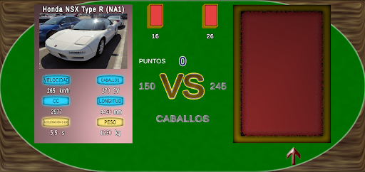 Android application Cartas de Coches screenshort