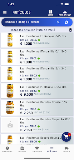 Payá Melilla APP Screen 2