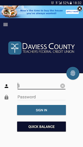 Android application Daviess County Teachers FCU screenshort