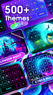Neon LED Keyboard: RGB & Emoji 16