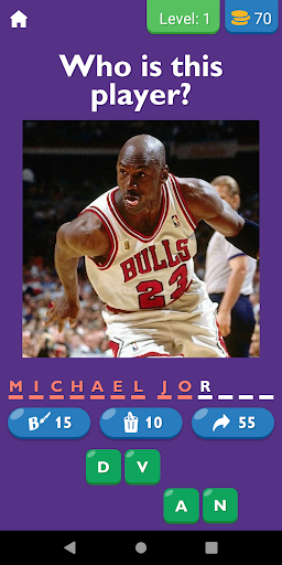 Android application Guess The NBA Player Quiz screenshort