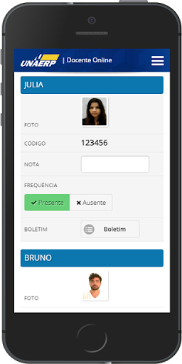 Docente Online Mobile Screen 3