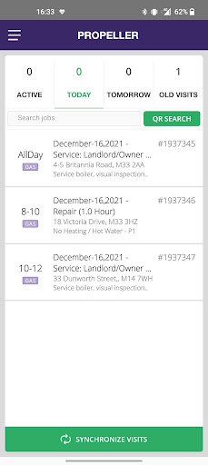 Android application Propeller screenshort