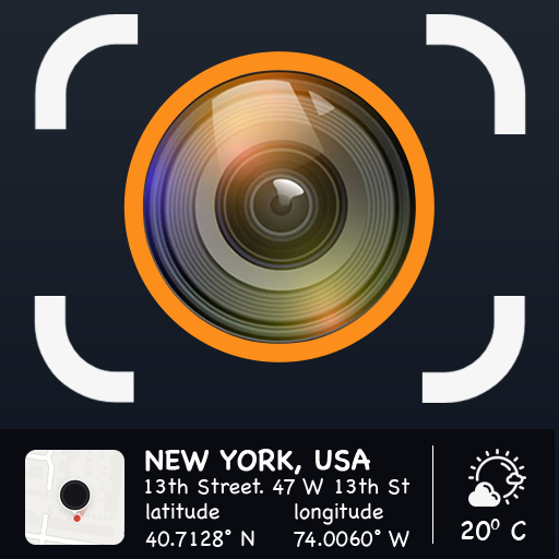 Camera with GPS Location  Icon