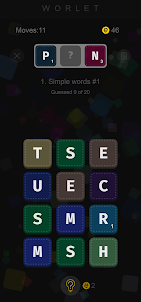 Merge blocks word guess puzzle