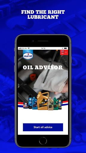 Android application Eurol Oil Advisor screenshort