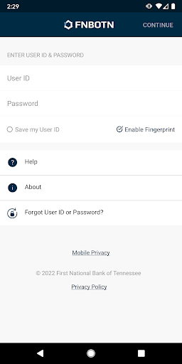Android application FNBOTN Mobile screenshort