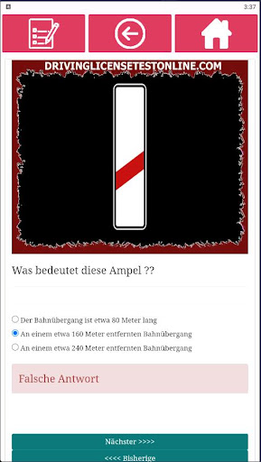 Führerscheinprüfung Deutsch Screen 3