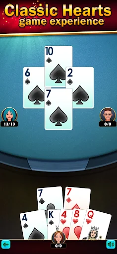 Hearts Classic Offline Card - Screenshot 1