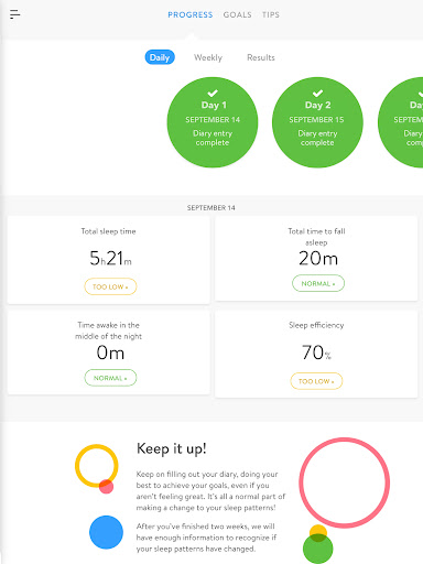 Screenshot of doze: goodnight mind for teens