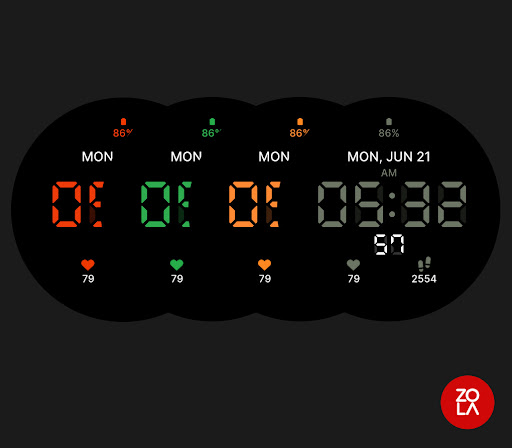 Digital LED Watch Face Screen 3