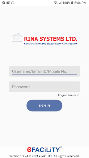 Rina Systems Smart FM App Screen 2