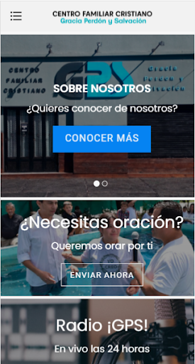 Android application Iglesia GPS screenshort