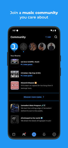 Jamselect: Music Communities Screen 3