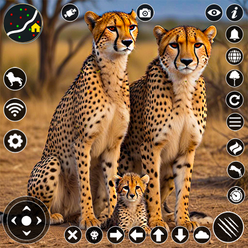 Wild Cheetah Simulator 3d logo
