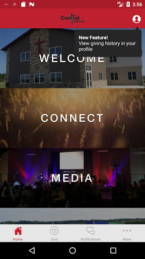 Android application Central Church of Carroll screenshort