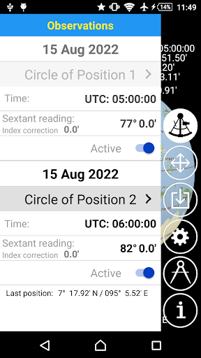 Sun Navigation Basic Screen 2