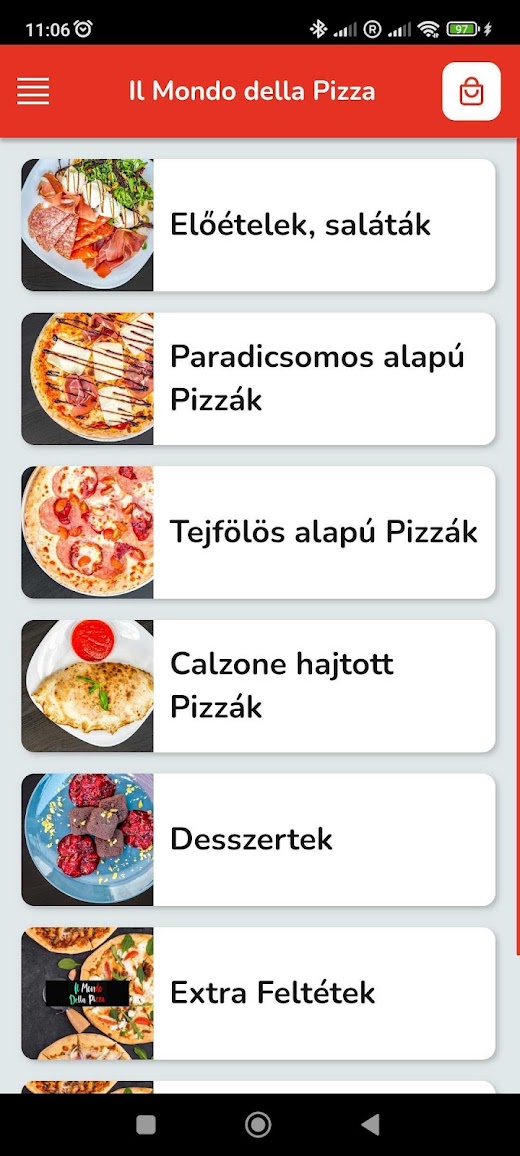 Android application Il Mondo della Pizza screenshot