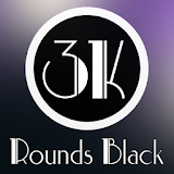 3K Rounds Black - Icon Pack icon