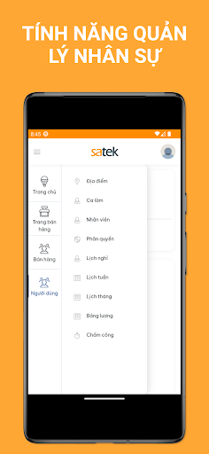 Satek - Quản lý bán hàng Screen 2