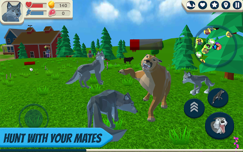 Wolf Simulator: Wild Animals 3D 1.0518 mod APK (Unlimited Coin/Meat) 7