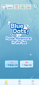 Blue Dots! : Line Puzzle Game poster 1