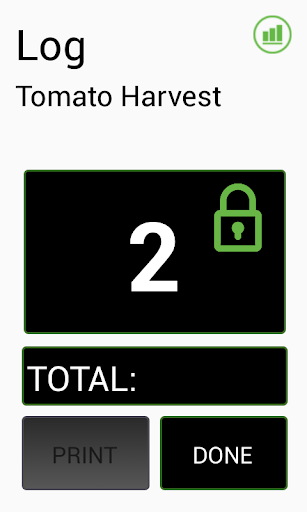 QuickPick Piece Rate Tracking Screen 2