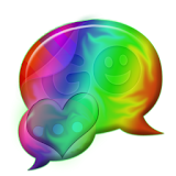 Rainbow Hearts Theme GO SMS icon