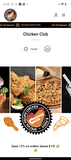 Android application Chicken Club - Edinburgh screenshort