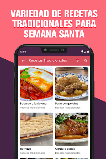 Android application Recetas de Semana Santa screenshort