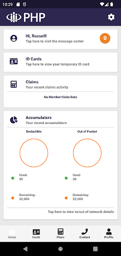 PHP TPA Services, PHP TPA Screen 2