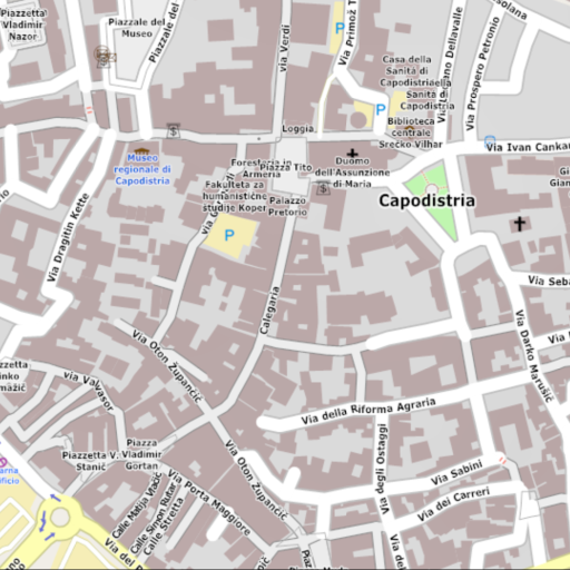 Map of Capodistria