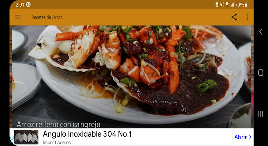 Screenshot 9 Recetas de Arroz Deliciosas android