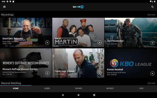 Screenshot of Elevate TV