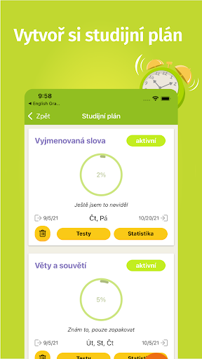 Screenshot of Czech grammar