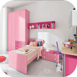 kids bedroom design icon