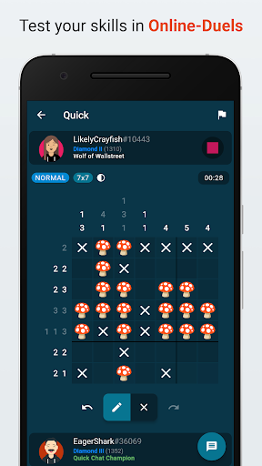 Android application Nono Battle - Nonogram Duel screenshort