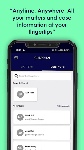 Guardian Legal Platform Screen 3