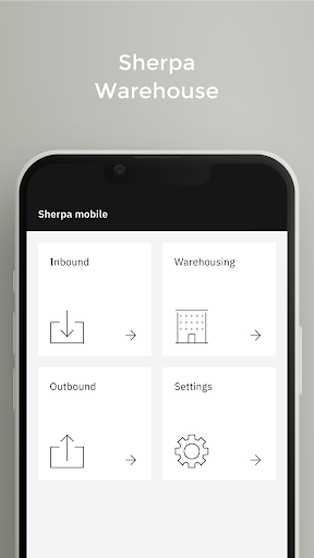 Android application Sherpa Warehouse screenshort