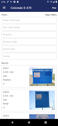 Android application Interstate Logos MILA screenshort