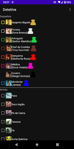 Android application Detetive Anotações screenshort