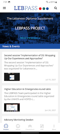 Android application LEBPASS screenshort