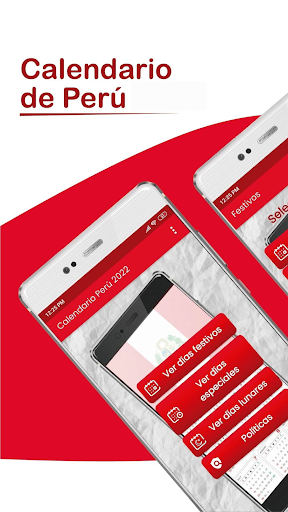 Android application Calendario de Perú 2024 screenshort