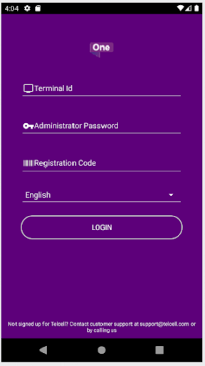 Android application ONE Mobile Top Up screenshort
