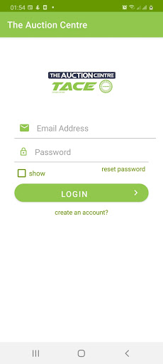 Android application The Auction Centre screenshort