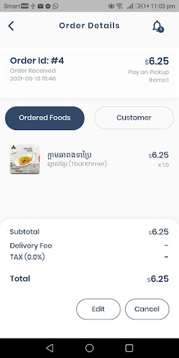 Food Direction Manager Screen 2