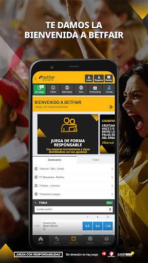 Android application Betfair Sportsbook Apuestas screenshort