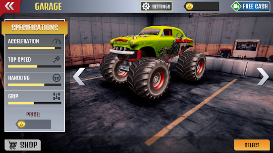 Mega Rampe Monster LKW Rennen Screenshot