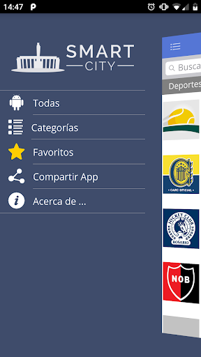 Android application Rosario Smart City screenshort