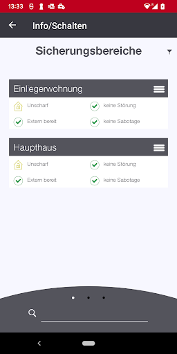 Android application Securitel Mobile screenshort